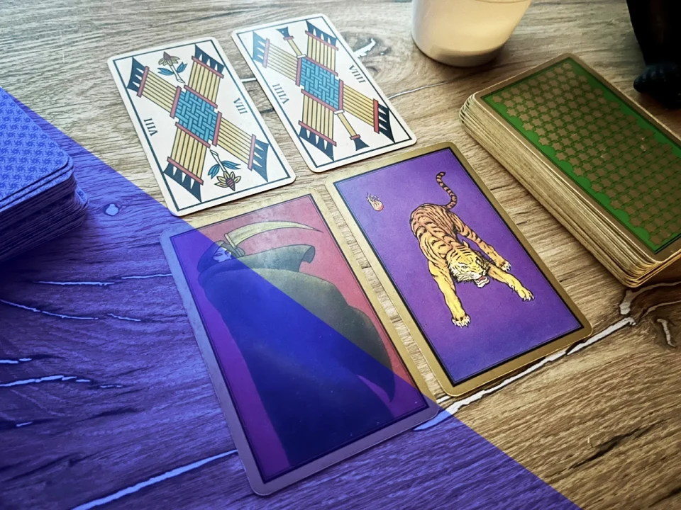 tirage de cartes avec la carte de la Mort en principal