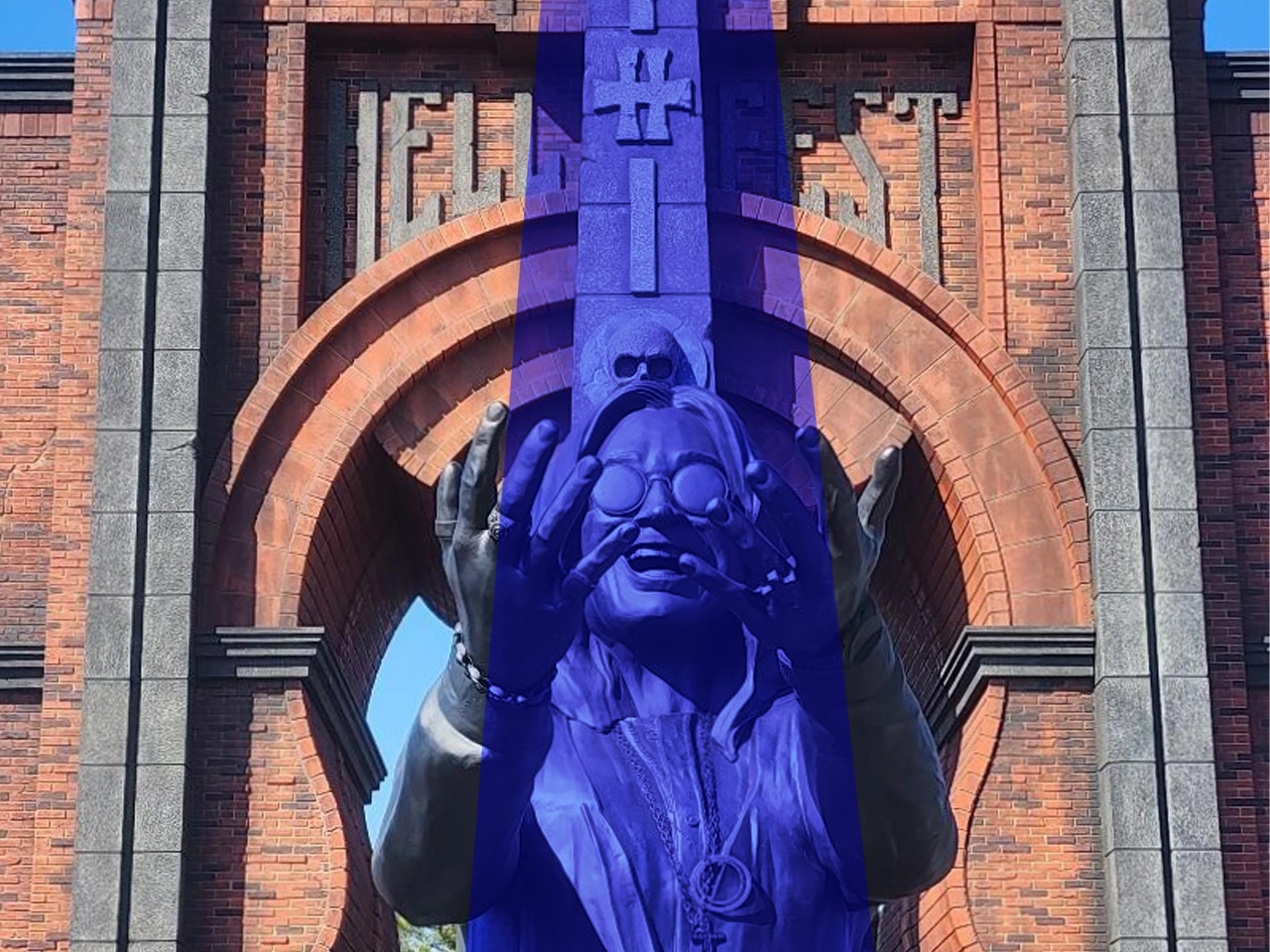Statue d'Ozzy Osbourne au Hellfest